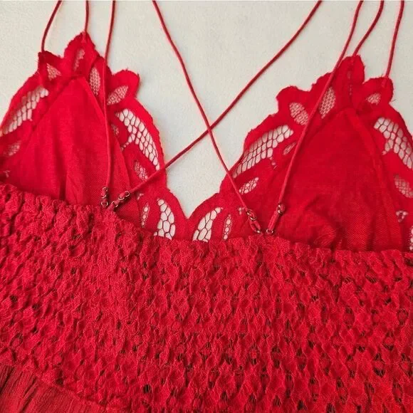 Free People Adella Cami Red Top - Picture 10 of 11